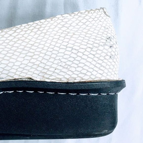 Alegria Mary Jane FEL 710 Shoes Feliz White Leather Faux Snakeskin Sz 9 - Picture 12 of 12